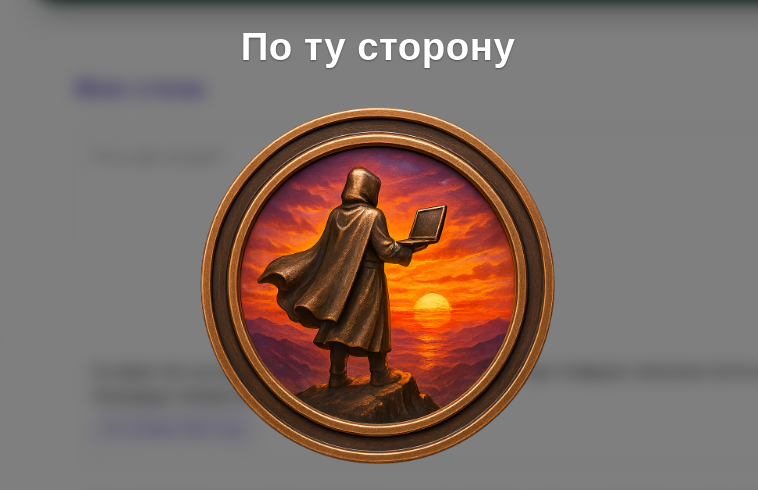 Медаль По ту сторону